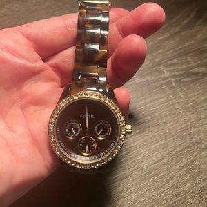 Tortoise Fossil watch